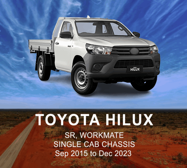 TOYOTA HILUX CANVAS Seat Cover SEP 2015 to DEC 2023 / FRONT ROW