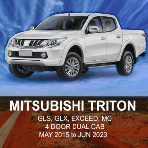 MITSUBISHI TRITON CANVAS Seat Cover MAY 2015 to JUN 2023 / FRONT ROW