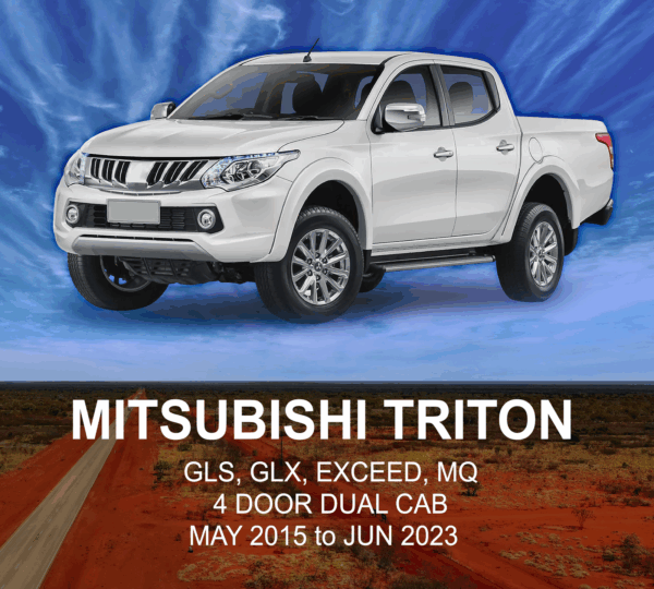 MITSUBISHI TRITON CANVAS Seat Cover MAY 2015 to JUN 2023 / FRONT ROW