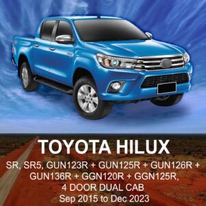TOYOTA HILUX CANVAS Seat Cover SEP 2015 to DEC 2023 / FRONT ROW