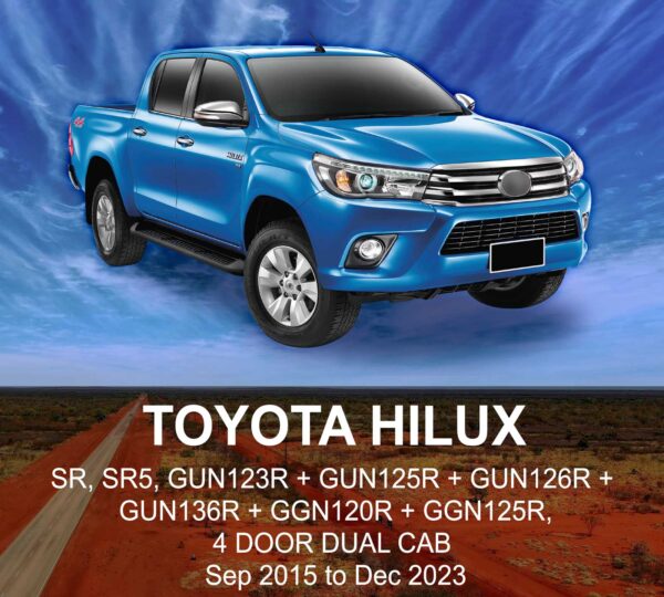TOYOTA HILUX CANVAS Seat Cover SEP 2015 to DEC 2023 / REAR ROW