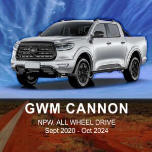 GWM Cannon CANVAS Seat Cover SEP 2020 to SEP 2024 / FRONT ROW