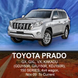 TOYOTA PRADO CANVAS Seat Cover NOV 2009 to APR 2024 / FRONT ROW