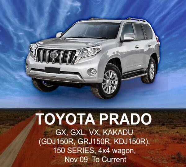 TOYOTA PRADO CANVAS Seat Cover NOV 2009 to APR 2024 / REAR ROW