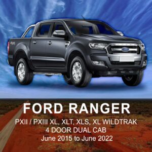 FORD Ranger CANVAS Seat Cover JUN 2015 to JUN 2022 / FRONT ROW