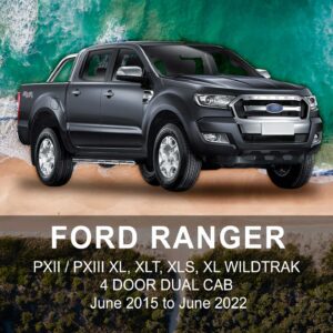 FORD Ranger NEOPRENE Seat Cover JUN 2015 to JUN 2022 / FRONT & REAR SET