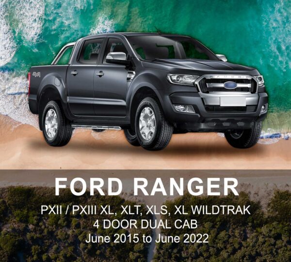 FORD Ranger NEOPRENE Seat Cover JUN 2015 to JUN 2022 / FRONT & REAR SET