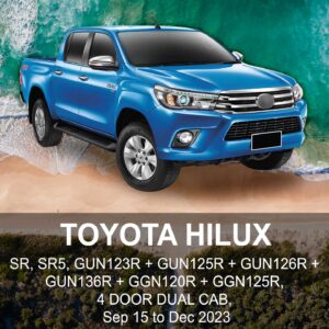 TOYOTA HILUX NEOPRENE Seat Cover SEP 2015 to DEC 2023 / FRONT & REAR SET