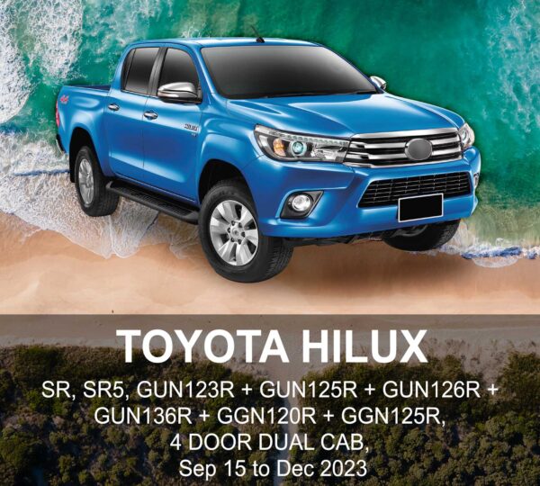 TOYOTA HILUX NEOPRENE Seat Cover SEP 2015 to DEC 2023 / FRONT & REAR SET