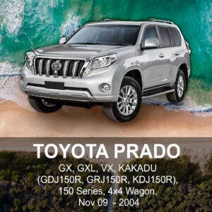 TOYOTA PRADO NEOPRENE Seat Cover NOV 2009 to APR 2024 / FRONT & REAR SET