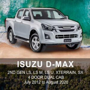 ISUZU DMAX NEOPRENE Seat Cover JUN 2012 to SEP 2020 / FRONT & REAR SET