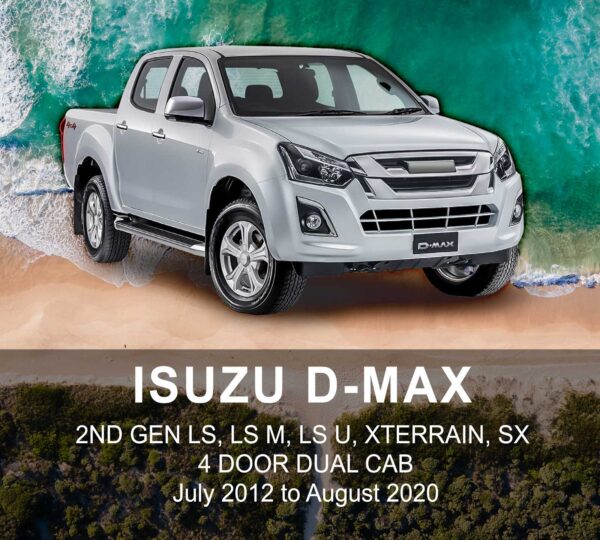 ISUZU DMAX NEOPRENE Seat Cover JUN 2012 to SEP 2020 / FRONT & REAR SET