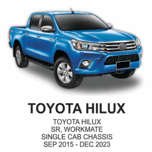 TOYOTA HILUX POLYESTER Seat Cover SEP 2015 to DEC 2023 / FRONT & REAR SET