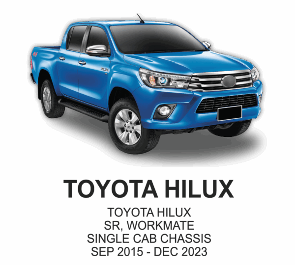 TOYOTA HILUX POLYESTER Seat Cover SEP 2015 to DEC 2023 / FRONT & REAR SET