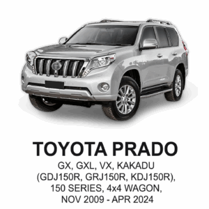 TOYOTA PRADO POLYESTER Seat Cover NOV 2009 to APR 2024 / FRONT & REAR SET