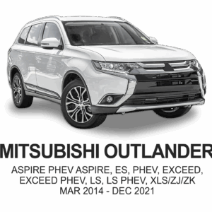 MITSUBISHI OUTLANDER POLYESTER Seat Cover MAR 2014 to DEC 2021 / FRONT & REAR SET