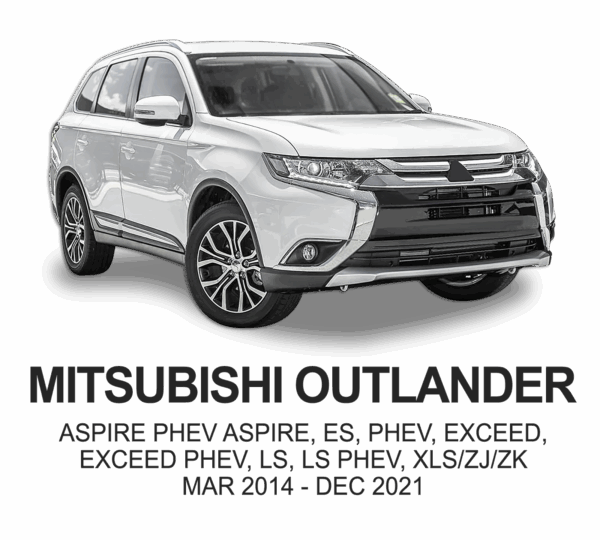 MITSUBISHI OUTLANDER POLYESTER Seat Cover MAR 2014 to DEC 2021 / FRONT & REAR SET