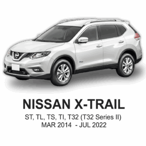 NISSAN XTrail POLYESTER Seat Cover MAR 2014 to JUL 2022 / FRONT & REAR SET