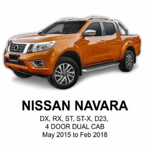 NISSAN NAVARA POLYESTER Seat Cover MAY 2015 to FEB 2018 / FRONT & REAR SET