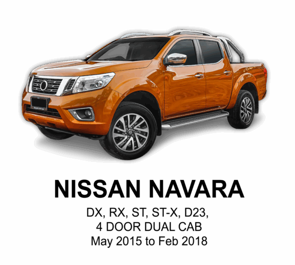 NISSAN NAVARA POLYESTER Seat Cover MAY 2015 to FEB 2018 / FRONT & REAR SET