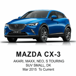 MAZDA CX3 POLYESTER Seat Cover MAR 2015 to Current / FRONT & REAR SET