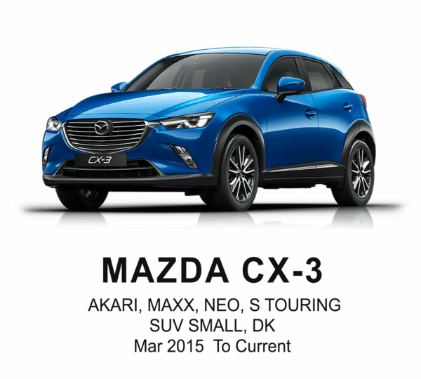 MAZDA CX3 POLYESTER Seat Cover MAR 2015 to Current / FRONT & REAR SET