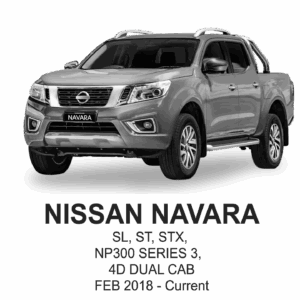 NISSAN NAVARA POLYESTER Seat Cover FEB 2018 to Current / FRONT & REAR SET