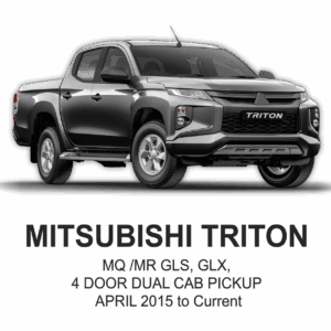MITSUBISHI TRITON POLYESTER Seat Cover MAY 2015 to JUN 2023 / FRONT & REAR SET