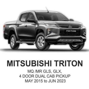 MITSUBISHI TRITON POLYESTER Seat Cover MAY 2015 to JUN 2023 / FRONT & REAR SET