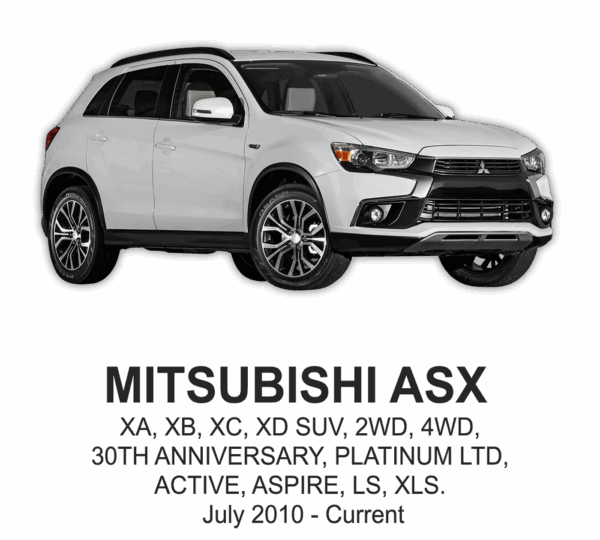 MITSUBISHI ASX POLYESTER Seat Cover JUL 2010 to Current / FRONT & REAR SET