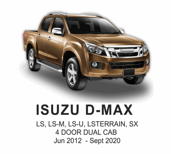 ISUZU DMAX POLYESTER Seat Cover JUN 2012 to SEP 2020 / FRONT & REAR SET