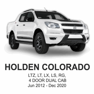 HOLDEN COLORADO POLYESTER Seat Cover JUN 2012 to Dec 2020 / FRONT & REAR SET
