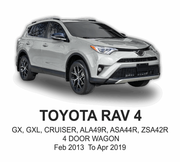 TOYOTA RAV4 POLYESTER Seat Cover FEB 2013 to APR 2019 / FRONT & REAR SET