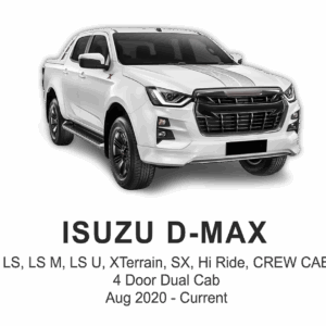 ISUZU DMAX POLYESTER Seat Cover AUG 2020 to Current / FRONT & REAR SET