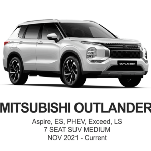 MITSUBISHI OUTLANDER 7 SEATER POLYESTER PREMIUM Seat Cover NOV 2021 to  Current / FRONT & MIDDLE SET