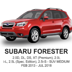 SUBARU FORESTER POLYESTER Seat Cover FEB 2013 to SEP 2018 / FRONT & REAR SET