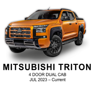 MITSUBISHI MV TRITON POLYESTER PREMIUM Seat Cover JUL 2023 to  Current / FRONT & REAR SET